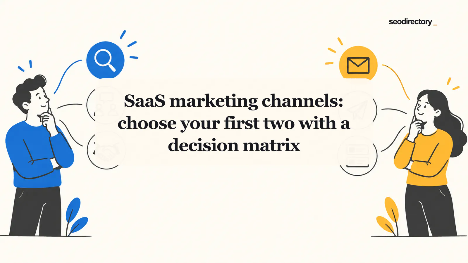 SaaS marketing channels: choose your first two with a decision matrix — SEO Directory guide