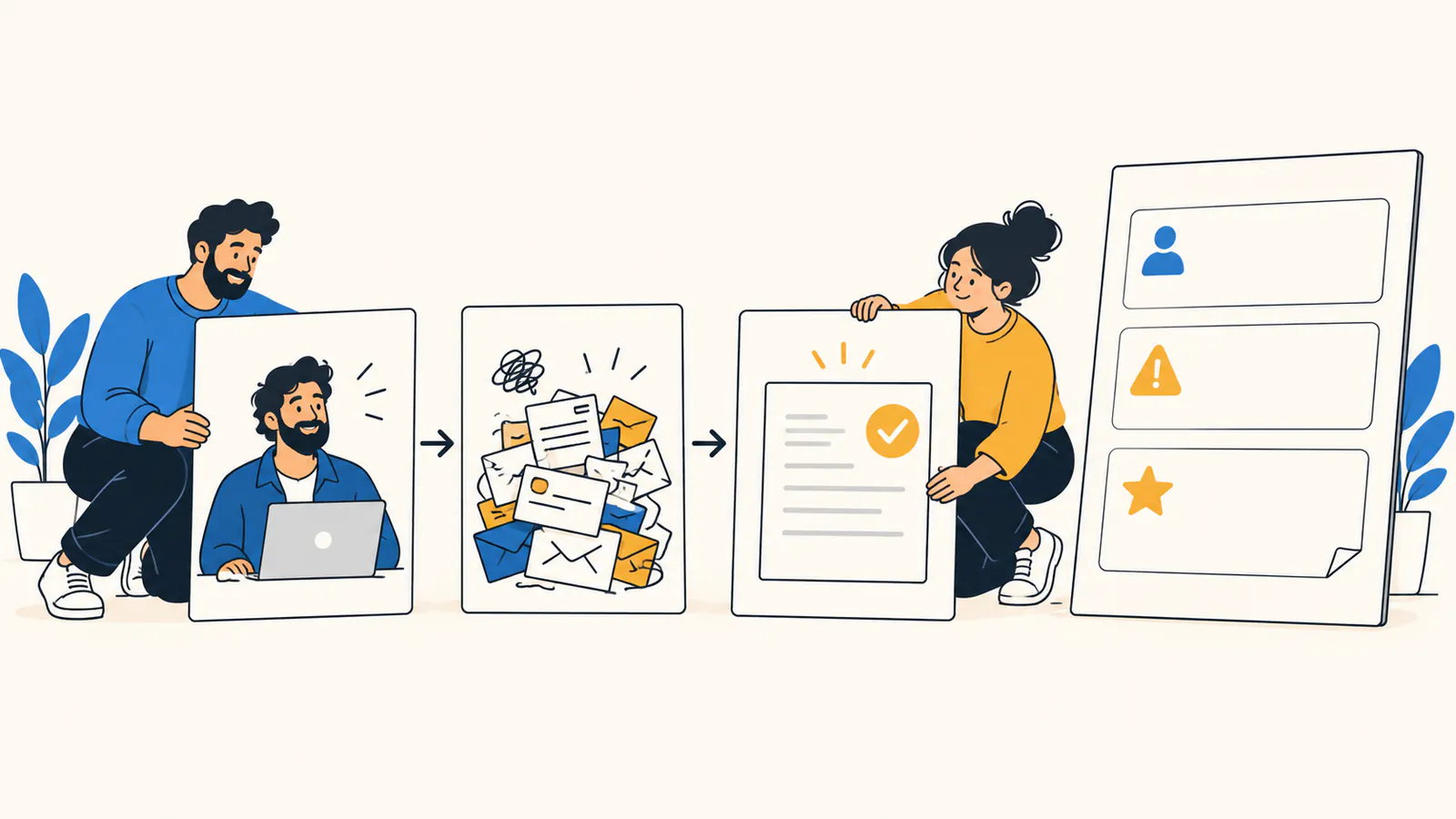 Founders connect a specific agency-owner buyer, scattered client approval feedback, and a provable product outcome on a blank marketing plan